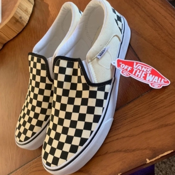 Vans Other - 🆕️ Vans Asher Black & White Checker Slip Ons